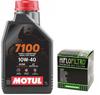 Olej Motul 7100 10W40 1L + Olejový filtr Hiflo Hf303 4T Yamaha Honda Kawasaki