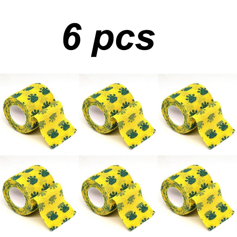 6 Pcs Self Adhesive Elastic Bandage for Sports Wrist Palm Finger Arm Shoulder Knee Ankle Pets Leg Tattoo Protection
