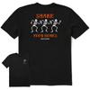 Life is Good. Men's Shake Your Bones Skeletons Short Sleeve Crusher Tee