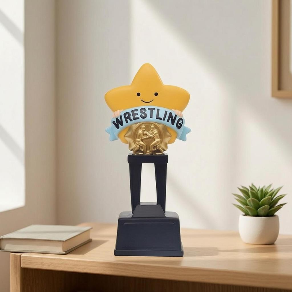 Star Trophy Decorative Award Professional Ornament for Students, Athletes, School Awards,