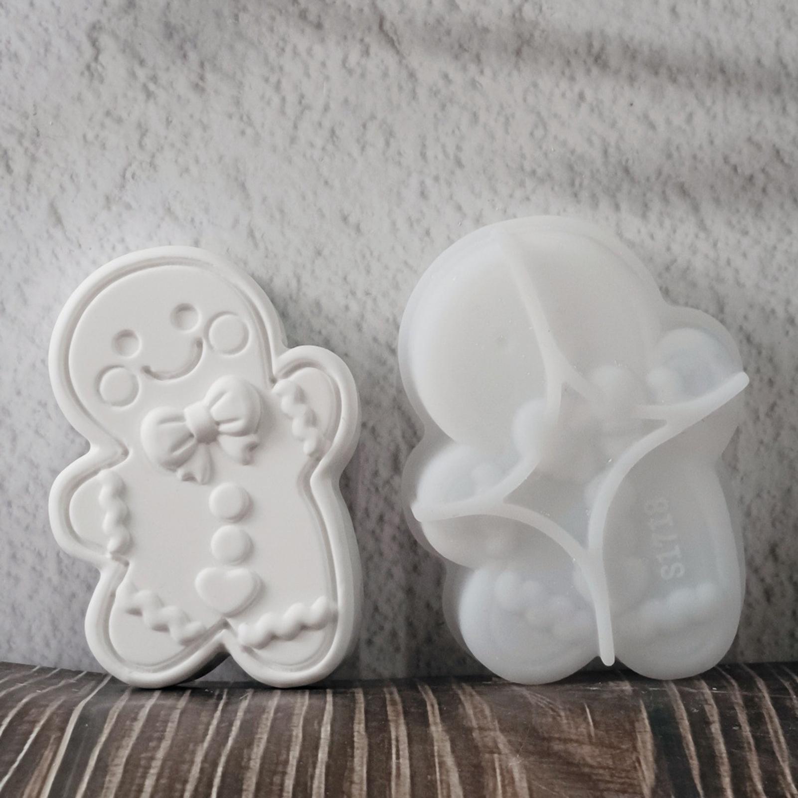 

Christmas gingerbread man silicone molds DIY Cement Gypsum Mould Craft Supplies Christmas Decoration for Beginner China Mainland