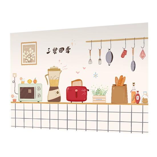 Yousheng Oil Proof Wall Stickers Kitchen Backsplash Wall Protector Waterproof Heat Resistant Static Sticker for Kitchen Dining Room Countertop