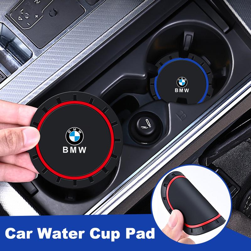 2PCS Car Cup Pad High-quality Silicone Coaster Non-slip Mat For BMW F25 F26 F16 F15 F34 F07 F40 F10 F45 F46 G20 G22 G23 G12 F13