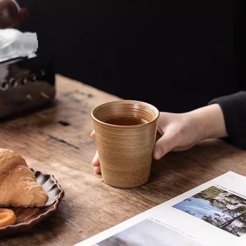 Retro Teacup Master Cup Large Single Ceramic Household Tea Cup Large Capacity Single Cup Coffee Cup