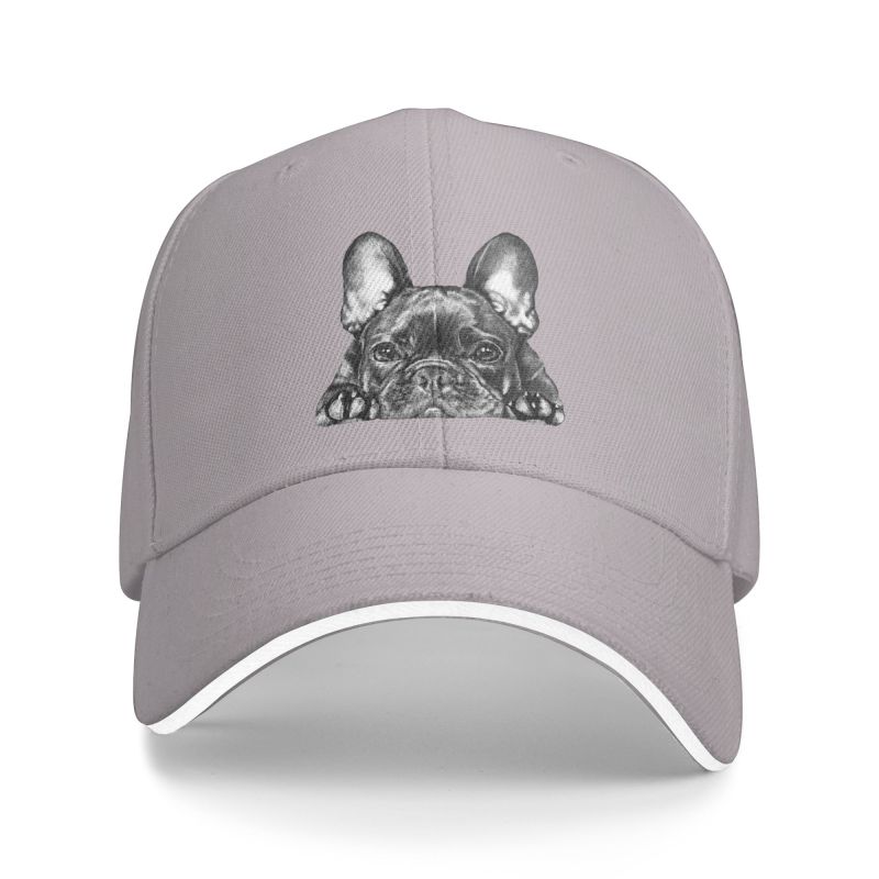 Frenchie Dog French Bulldog Punk Unisex Baseball Cap Adult Adjustable Dad Hat Women Unisex Sun Protection
