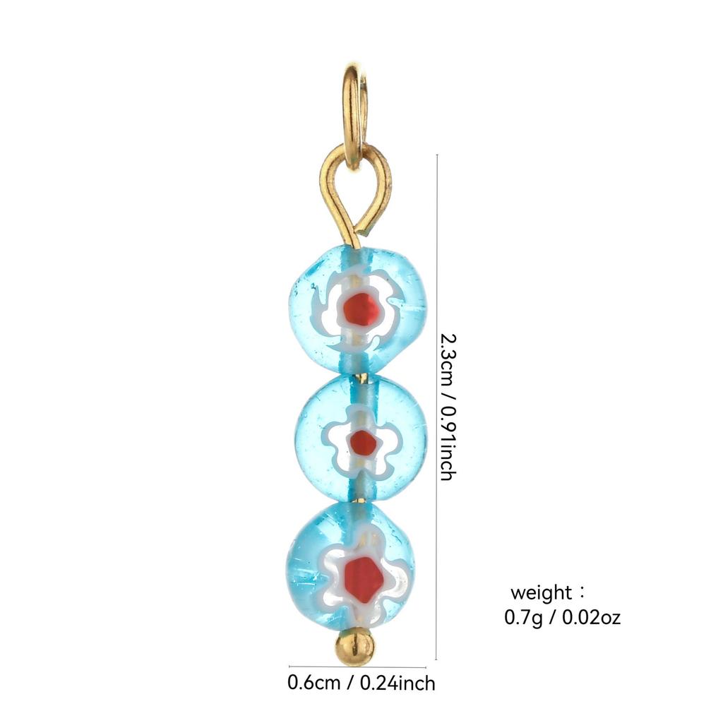 Handmade 18k Gold Electroplated Natural Stone Bead Earrings