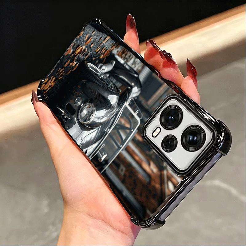 Vintage Car Retro Nostalgia Plating Phone Case For Xiaomi Poco X5 X6 X7 X8 Pro Max F8 Ultra F7 M8 M7 M5S Redmi 15C 15 14C 13C 13