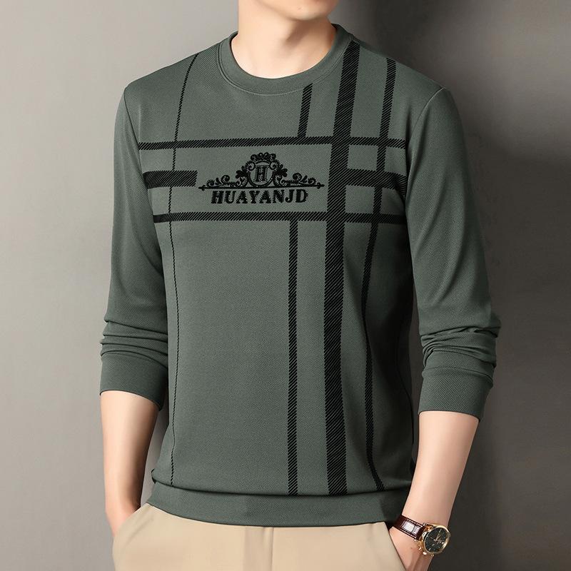 Men's Long Sleeve Crew Neck Hoodie Fashion Casual Versatile Top