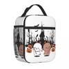 Bubu Dudu In Love Halloween Thermal Insulated Lunch Bag for School Reusable Food Bag Thermal Cooler Lunch Boxes