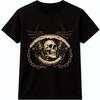 Cowboy Skull T Shirt Horns Western Outlaw Biker Gothic Graphic Tee