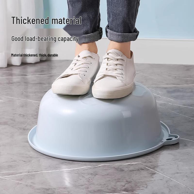 Durable Large Plastic Basin for Laundry, Washing Feet, Face, Vegetables - Ideal for Dorms & Homes