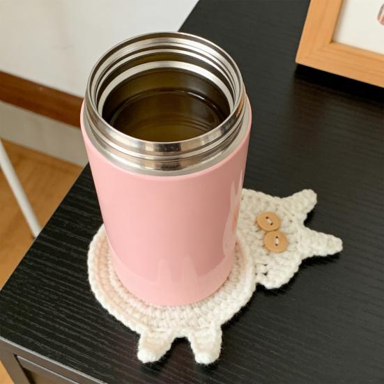 Ručně tkané podložky pod hrnky s kočičkami Roztomilé pletené podložky pod kávu ve tvaru kočky Ochrana stolní desky Izolační podložka pro domácí kancelář Dekorace