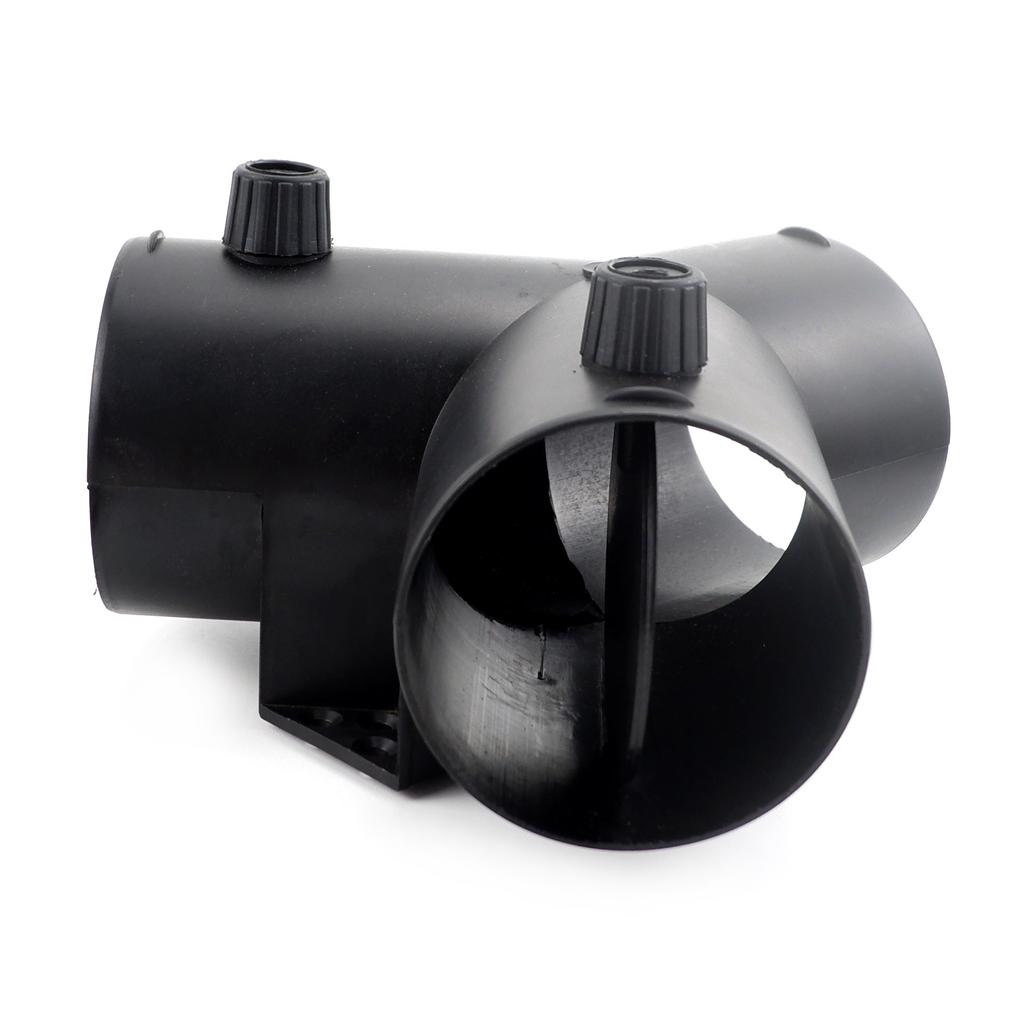 Air Vent Outlet Diesel Parking Heater Ducting 75mm Y Piece Duct Pipe Connector 2 Valves with Bracket For Car Truck VAN Camper