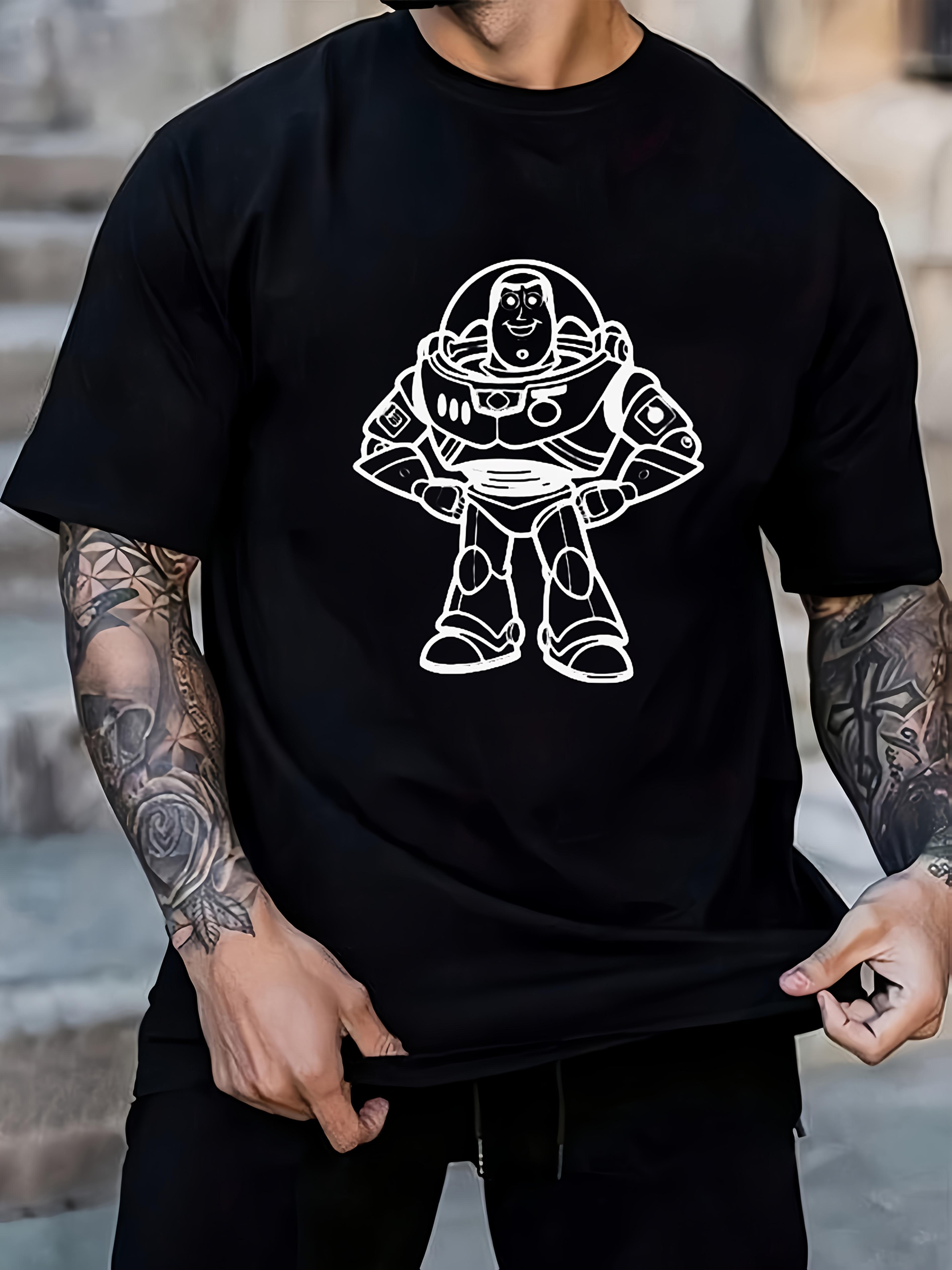 Casual Black T-shirt with Toy Story Print - Woody S