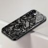 Custodia per telefono in vetro temperato con motivo in pizzo adatta per Samsung Galaxy S26 S25 S24 S23 S22 S21 S20 FE/Ultra/Plus antiurto