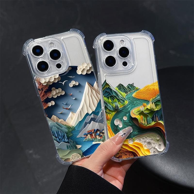 Ultimate Aesthetics Phone Case For IPhone 17 Pro Max 16 E 17 15 14 13Plus 12 Mini 11 XR 17 Air 16 Cases Transparent Soft Covers
