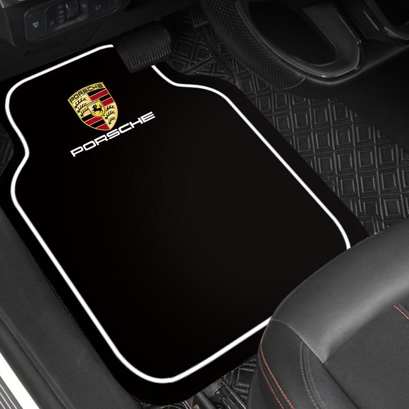 New Car Floor Mat Front & Rear Diatomaceous Earth Floor Mat for Porsche Panamera Cayenne Taycan 911 Macan Carrera-GT 928 Sticker