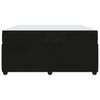 Bed Frame with Mattress Black 140 x 200 cm Fabric