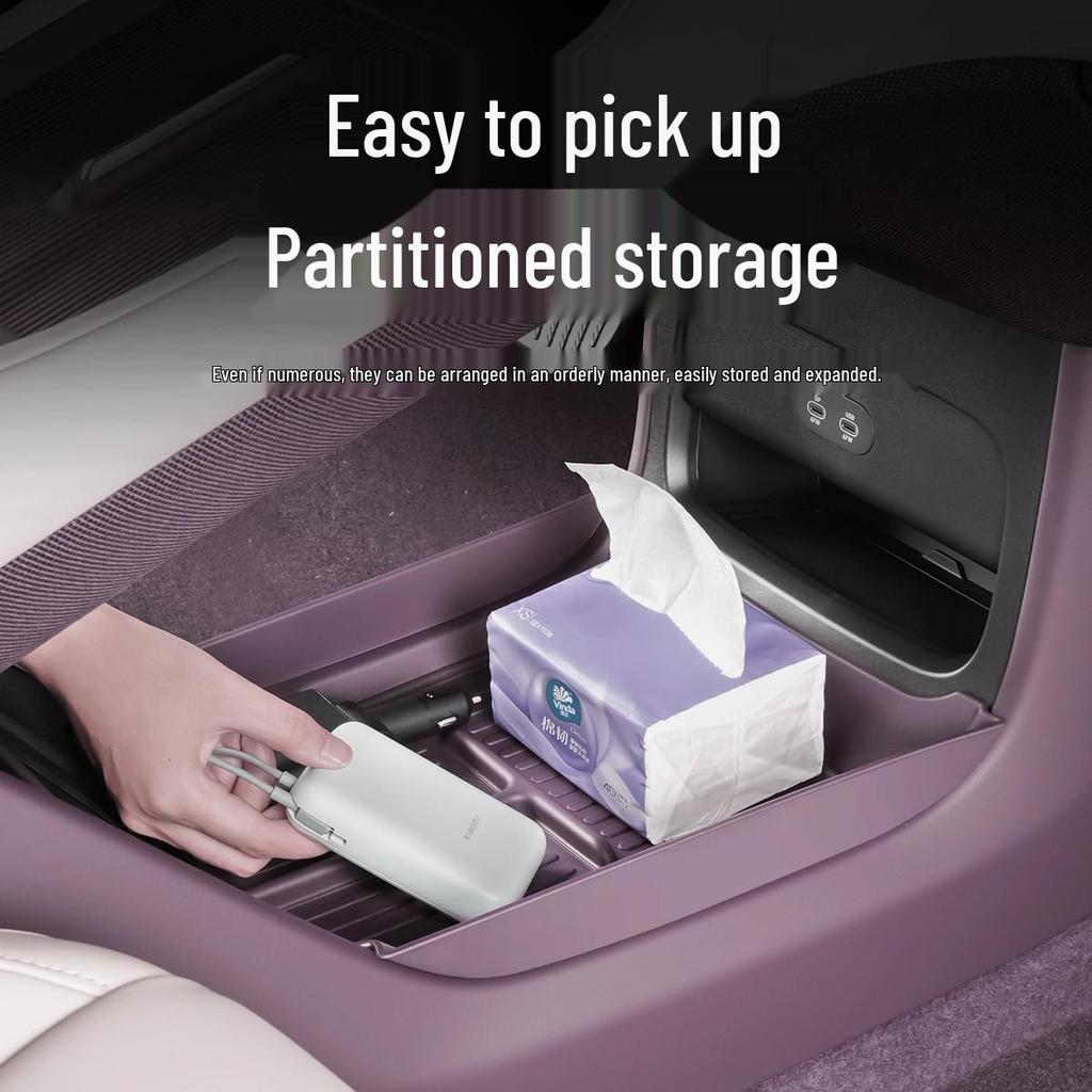 Soft Rubber Organizer for Xiaomi YU7 Console Storage Box