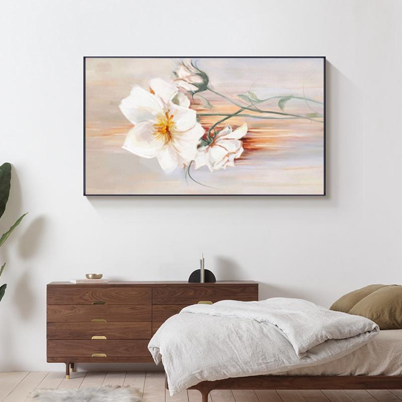 Poster modern de artă de perete cu flori, imprimare nordic, minimalist, crin, imagine pe pânză, pentru decorarea peretelui dormitorului, pictură pentru camera de zi, culoar