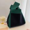Fashion Handmade Knit Handbags Women Mini Knot Wrist Bag Korean Casual Tote Bag Reusable Shopping Bags