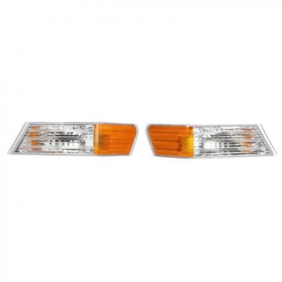 2x Front Left+Right Parking Turn Signal Light Lamp Cover Mount For Jeep Patriot