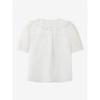 Cc Collect Ruffle Decoration Wide Collar Blouse  C262msc135 