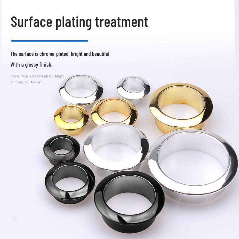 ABS Plastic Round Desktop Cable Grommet Cover, Wire Management Ring