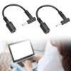 2Pcs Power Adapter Converter Cable 7.4x5.0mm Female To 4.5x3.0mm Male Bent Tip with Pin for HP Ultrabook