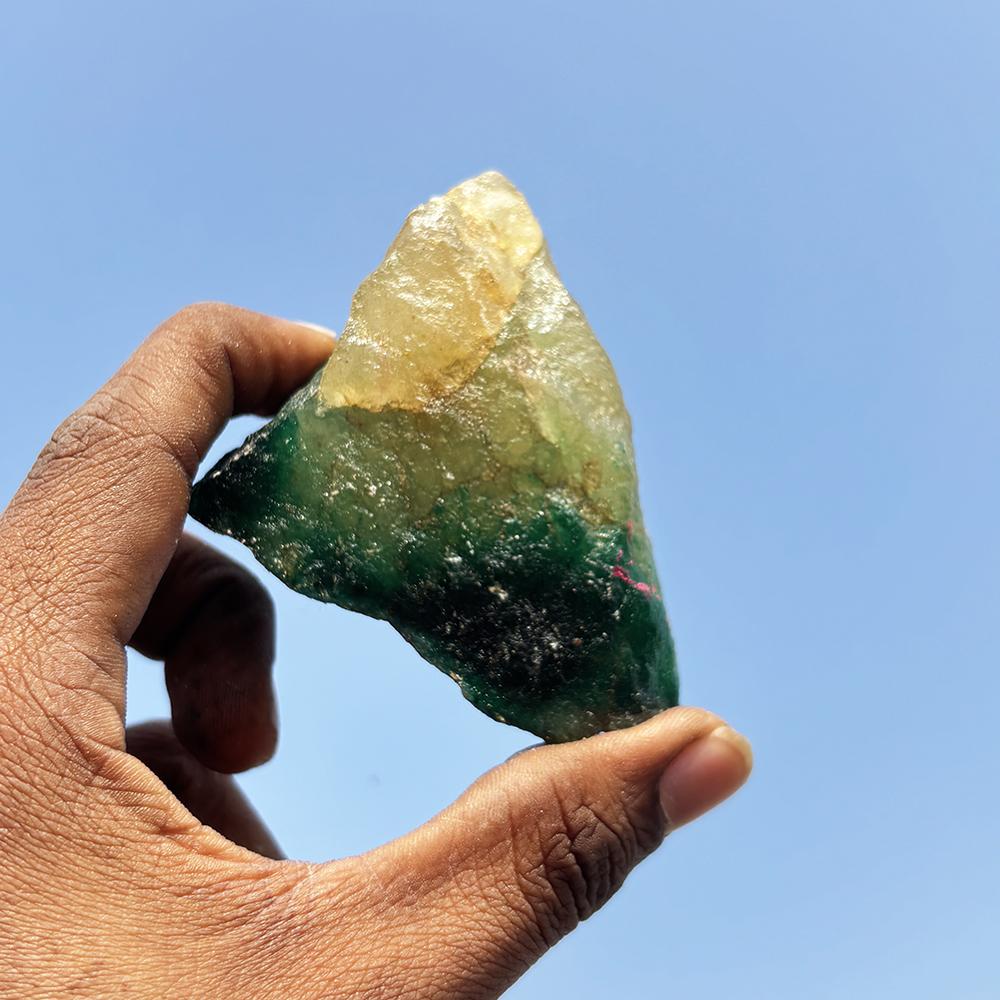 CERTIFIED Natural Green Fluorite Uncut Rough 757.80 Ct Earth Mined Gemstone