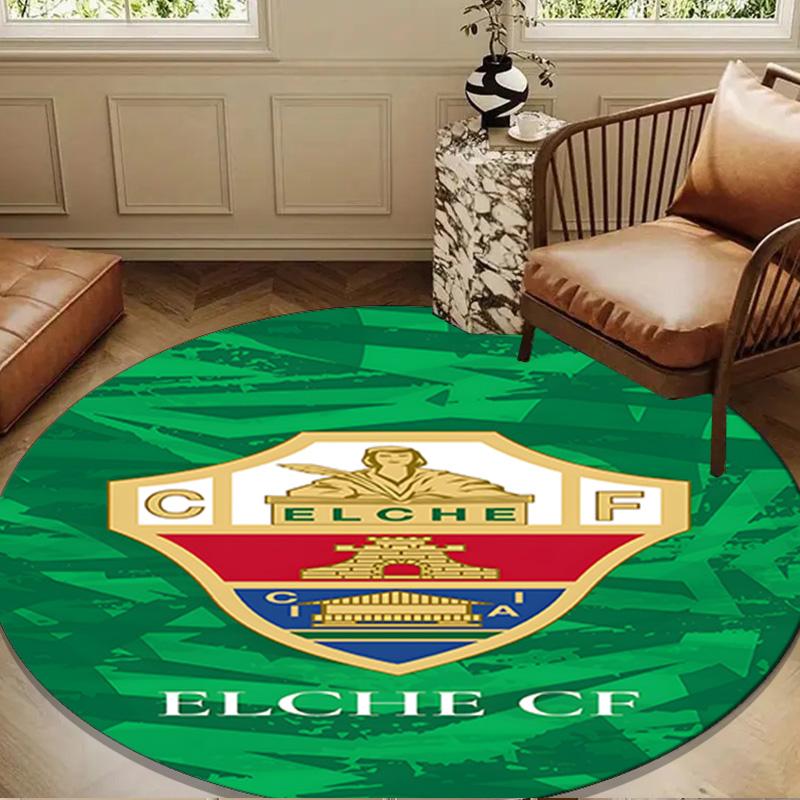Football Elche Crest Design Round mat Home Decor, Chair rug For livingroom,Bedroom, doormat home decor Birthday Gift Christmas Gifts