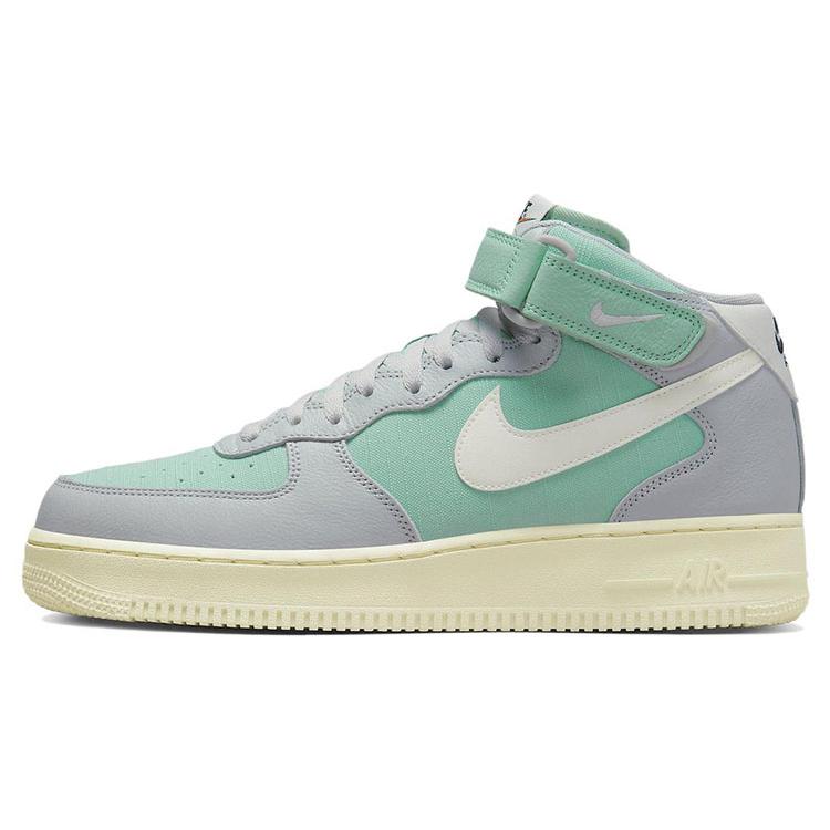 New Nike Air Force 1 Mid '07 Lx Grey Fog Enamel Green DQ8766-002