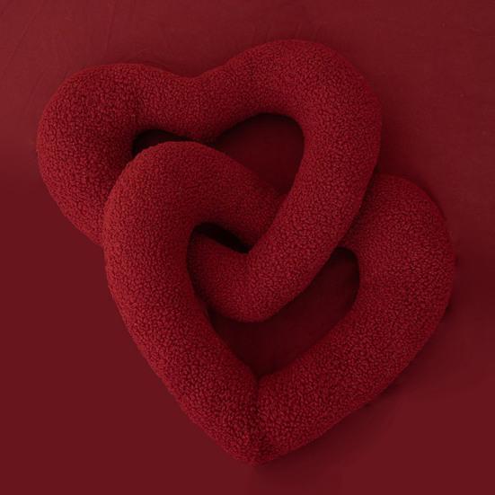 Red Love Knot Plush Pillow Sofa Chair Cushion Relaxing Atmosphere Pillow Wedding Valentine's Day