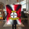 1Pc Bayer Leverkusen Print Flannel Blanket High Quality Warm Comfortable Cover for All Seasons Perfect for Gifts Home Decor
