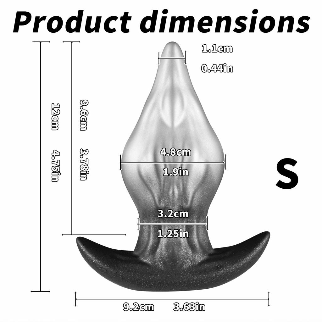 New Unique-Shaped Anal Plug – Large-Head Anal Dilator & Masturbator – Silicone Adult Sex Toy