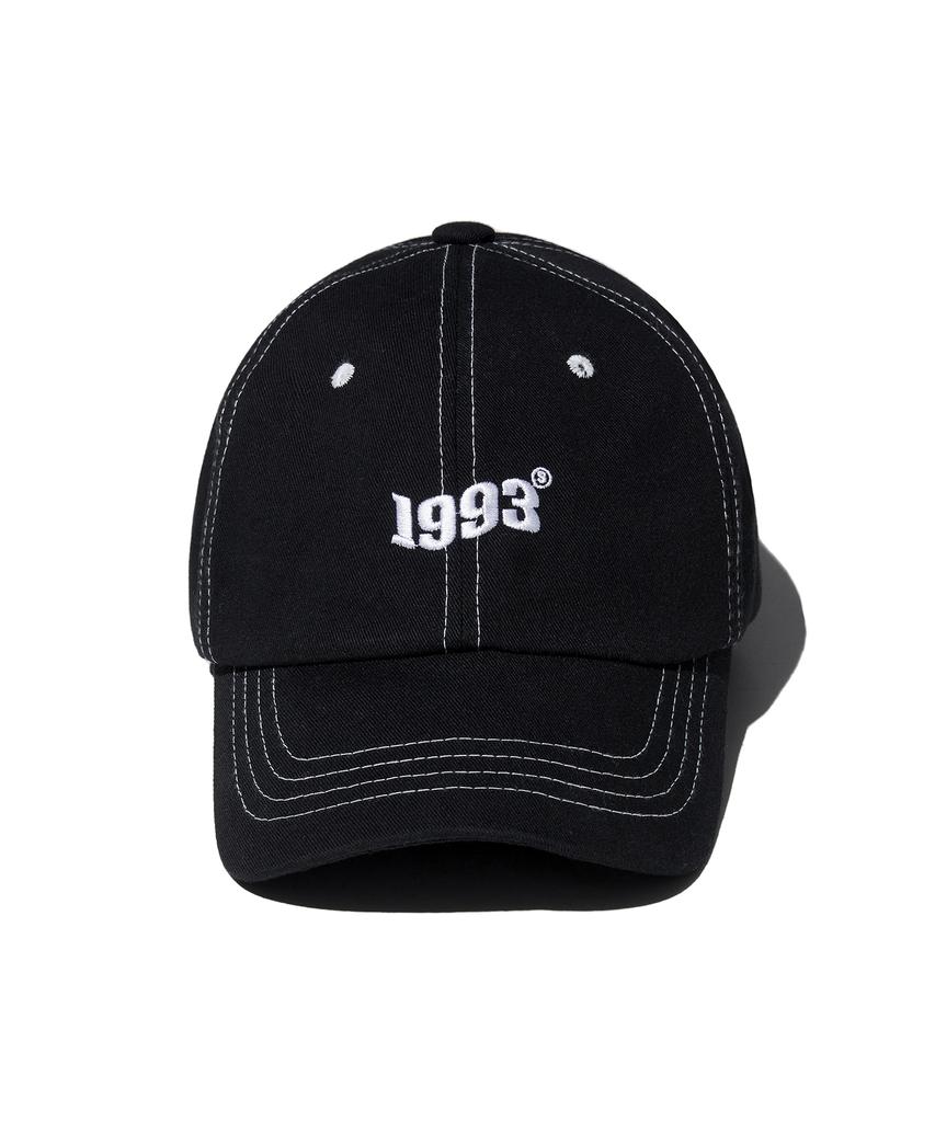 1993STUDIO Wave Logo Ball Cap_Black