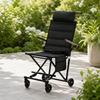 Foldable Outdoor Wheeled Chair Trolley Portable Reclining with