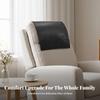Recliner Headrest Protector Rectangular Cover 43 X 69 Cm Coffee Carton