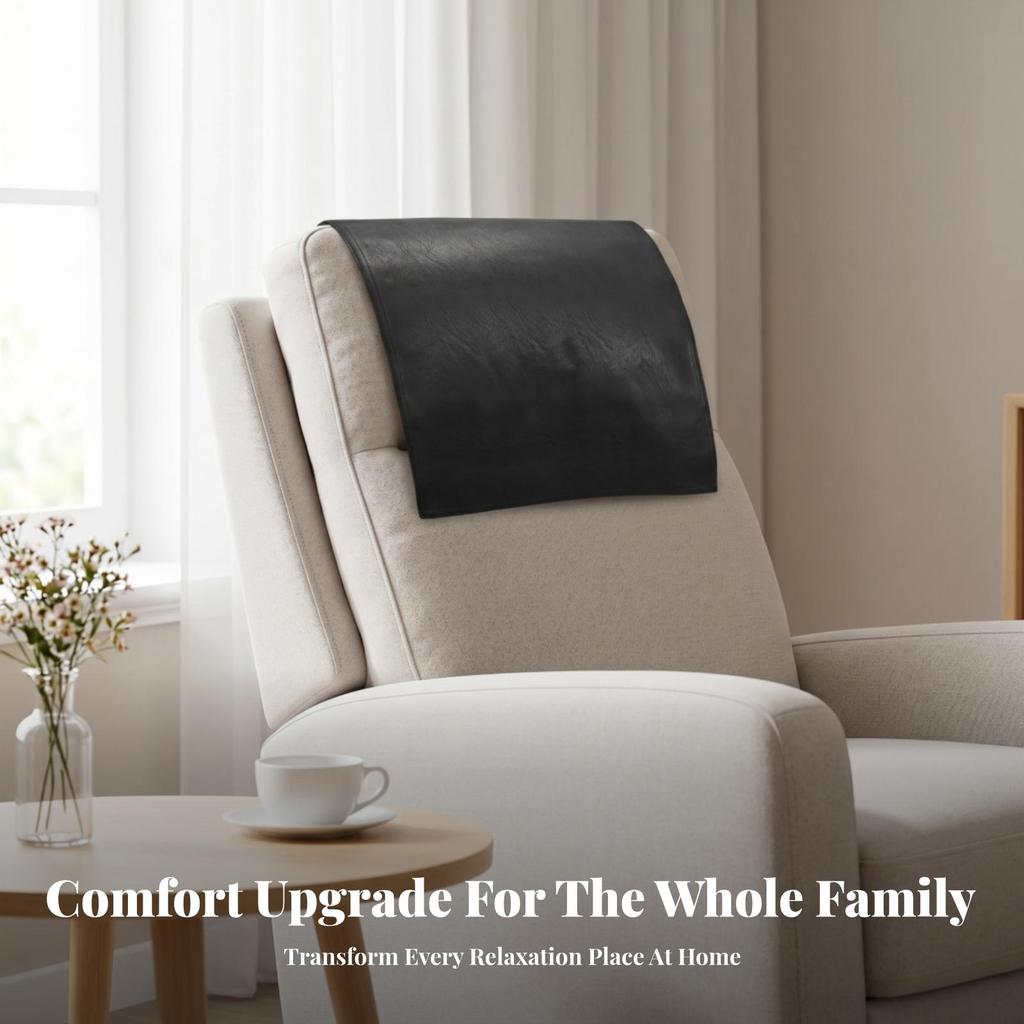 Recliner Headrest Protector Rectangular Cover 43 X 69 Cm Coffee Carton