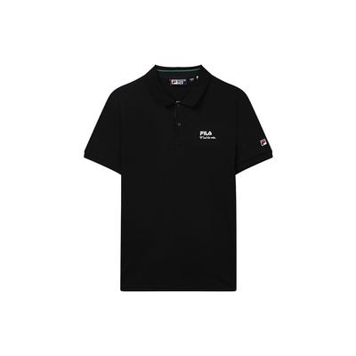 Logo Embroidered Pullover Short Sleeve Polo Shirt Men Polo Shirts Black F11M328107GBK