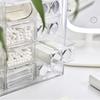 Transparente neun Fächer, sechs Fächer, staubdichte Schublade, Schreibtisch-Aufbewahrungsbox, Schreibwaren, Schmuck, 12 Fächer, Kosmetik-Aufbewahrung für Studenten