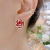 Elegant 2023 Camellia Stud Earrings - S925 Silver Floral Jewelry for Women