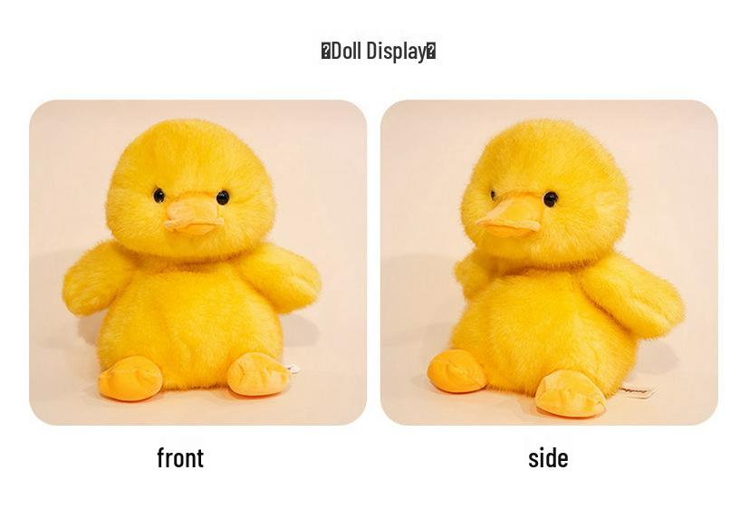 Soft Yellow Duck Plush Toy - Baby Soothing and Sleeping Doll