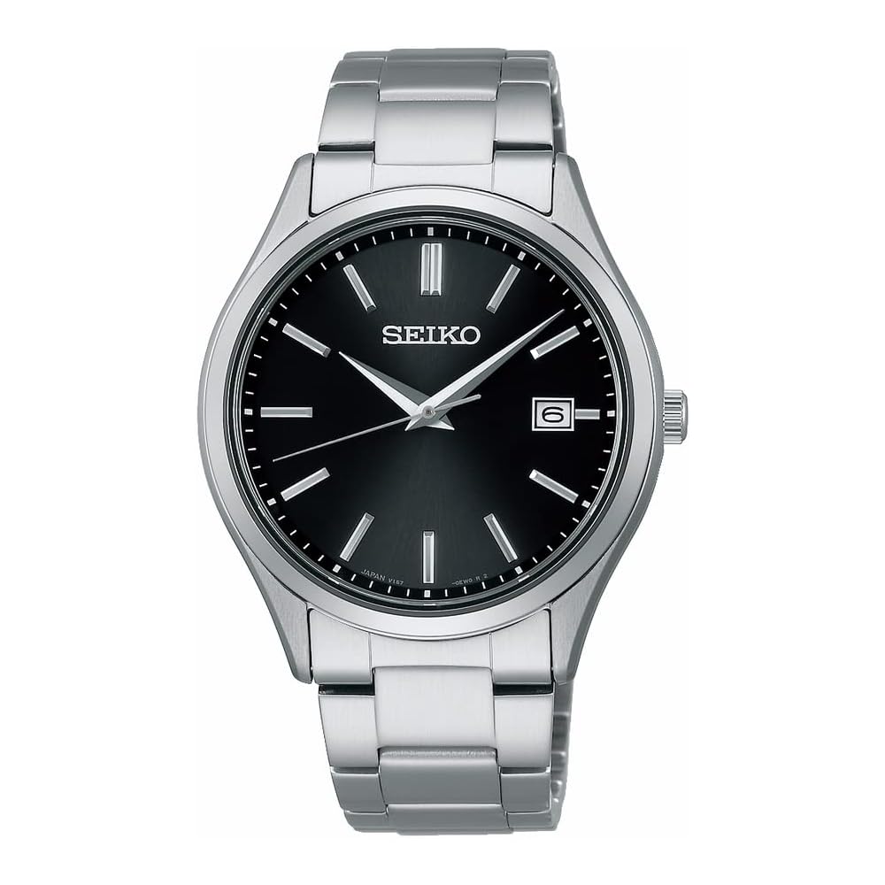 

Seiko Selection SBPX147 S Series Men s Solar Powered Watch Black Dial Stainless Steel Date Calendar