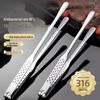 316 Stainless Steel Korean BBQ Cooking Tongs - Heat Resistant for Kitchen, Buffet, and Steak