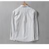 Japanese Style Striped Long Sleeve Shirts for Men Daily Spring/Autumn Pure Cotton Soft and Comfortable Casual Tops Youth New Fashion Men Shirt