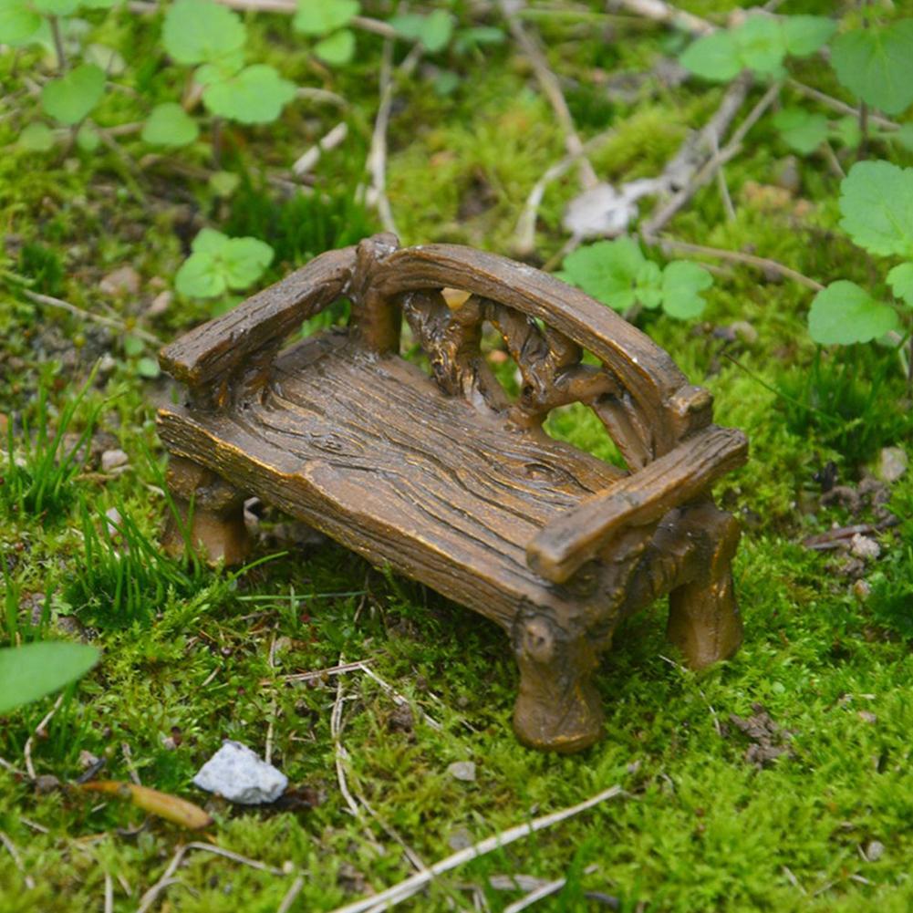 Chair Miniatures DIY Garden Ornament Miniature Bench