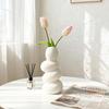 Nordic Simple Style White Ceramic River Stone Vase