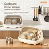 Dish Drying Rack Transparent Top Dust Prevention Kitchen Dish Drying Container for Cultlery Bowl Tea Cup Nursing Bottle Dinner