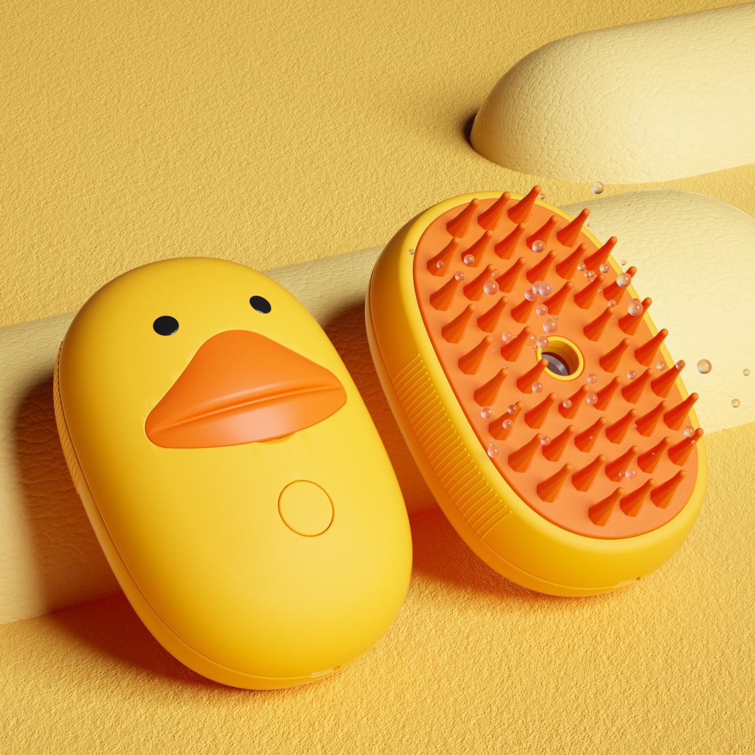 

No-Rinse Pet Massage Comb: Removes Loose Fur for Cats & Dogs жовтий